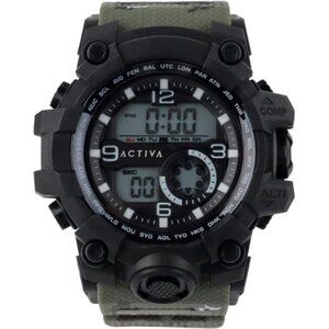 Shock Resistant Watch Black Green